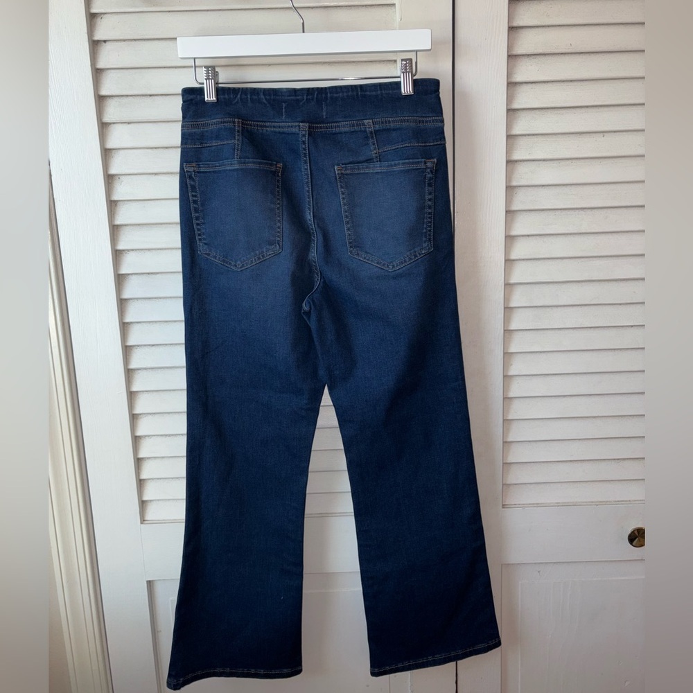 Free People We The Free In My Feelings Pull On Slim Flare Jeans M - Picture 5 of 7
